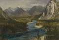 BOW RIVER VALLEY CANADIAN ROCKIES American Albert Bierstadt landscape